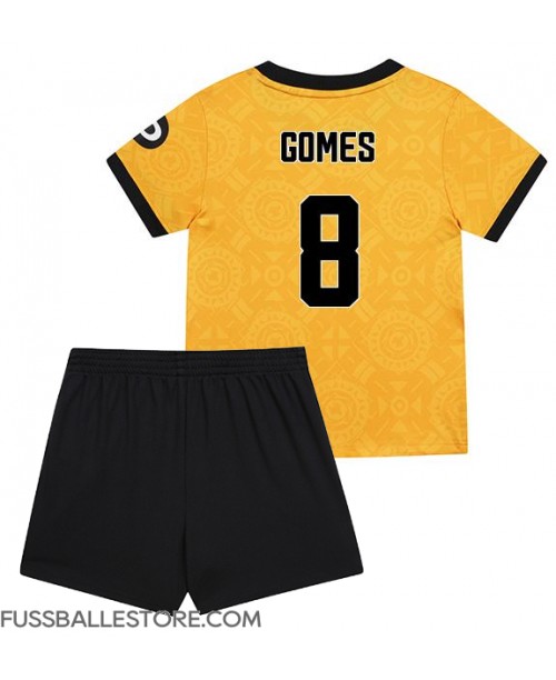 Günstige Wolves Joao Gomes #8 Heimtrikotsatz Kinder 2025-26 Kurzarm (+ Kurze Hosen)